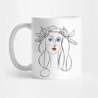 Denizko Art Woman by Picasso - White Mug